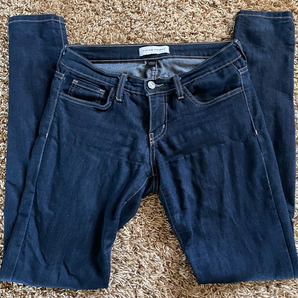 Super soft and stretchy flying monkey skinny jeans